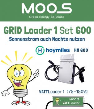 GRID Loader 1 Set 600: Hoymiles HM 600 + MOOS WATTLoader 1 (75-150W)